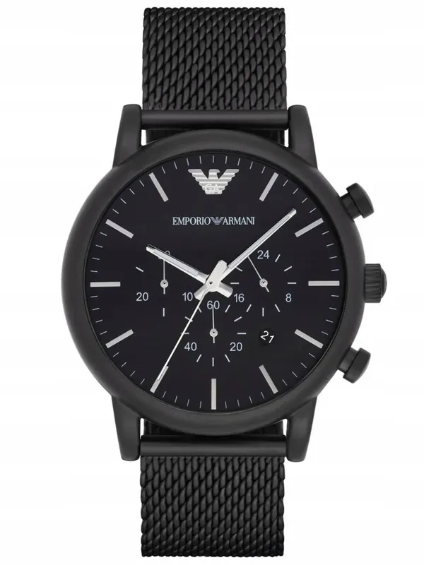Zegarek Męski Emporio Armani AR1968 Srebrny Chronograf Dla Chłopaka