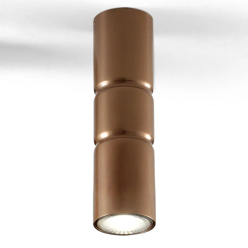 Lampa sufitowa Turbo, stała, brązowa