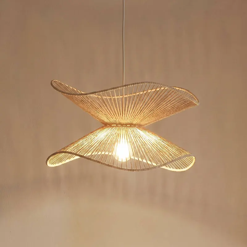 Lampa wisząca Lindby Valdorin, beżowy, papier, Ø 40 cm, E27