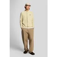 Lyle & Scott Linen Blend Knitted Shirt Luna Maat: S | Casual Overhemden Outlet | Heren | Beige