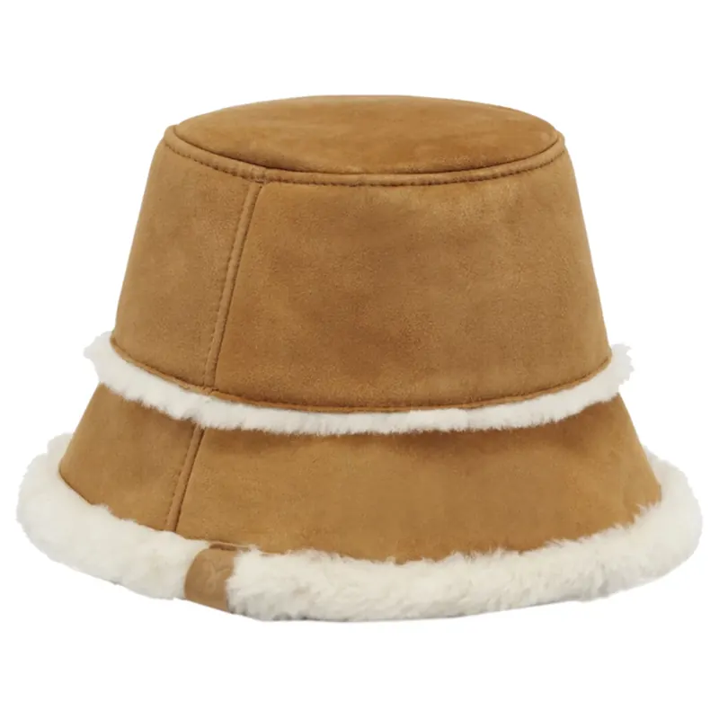 EMU Australia Sheepskin Hat W7017-CHES, Damskie, Brązowe, czapki, skóra zamszowa, rozmiar: One size