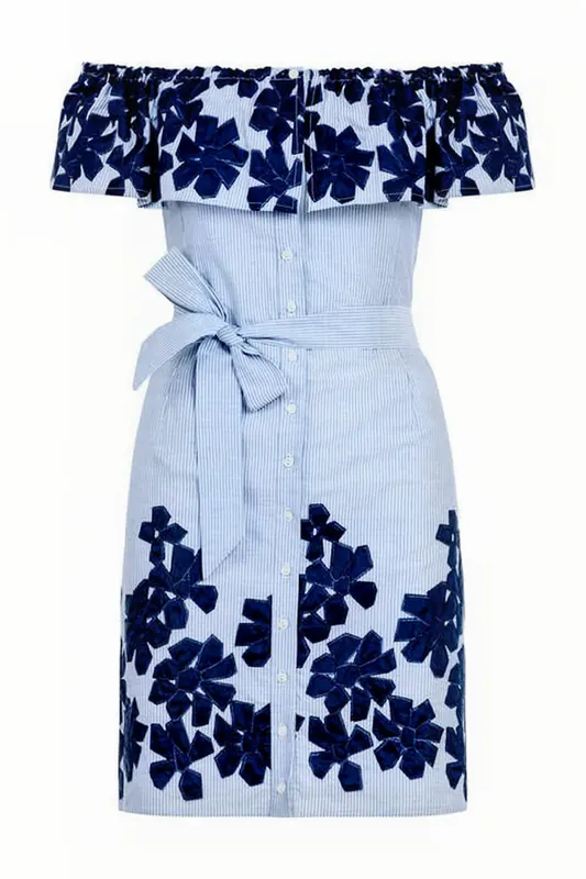 Anne Fontaine Palaura Indigo Blue Maat: 40 | Mini Jurken Outlet | Dames | Blauw