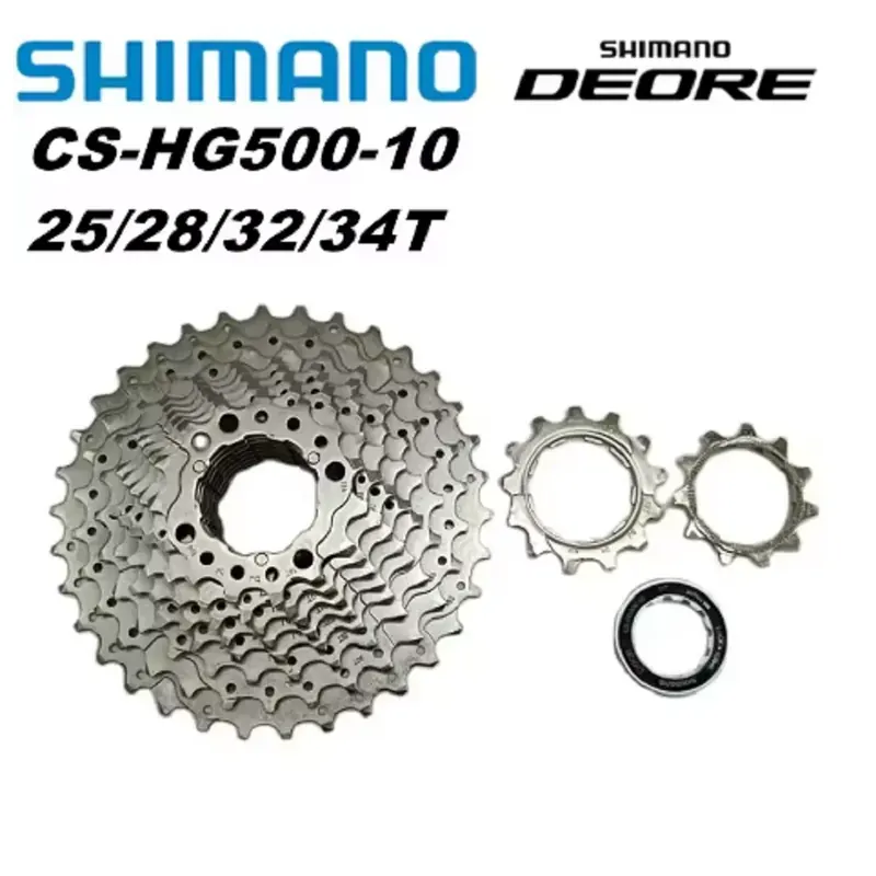 SHIMANO HG500 10-rzędowa kaseta szosowa HYPERGLIDE 10S CS-HG500 HG500-10 11-32T 11-34T