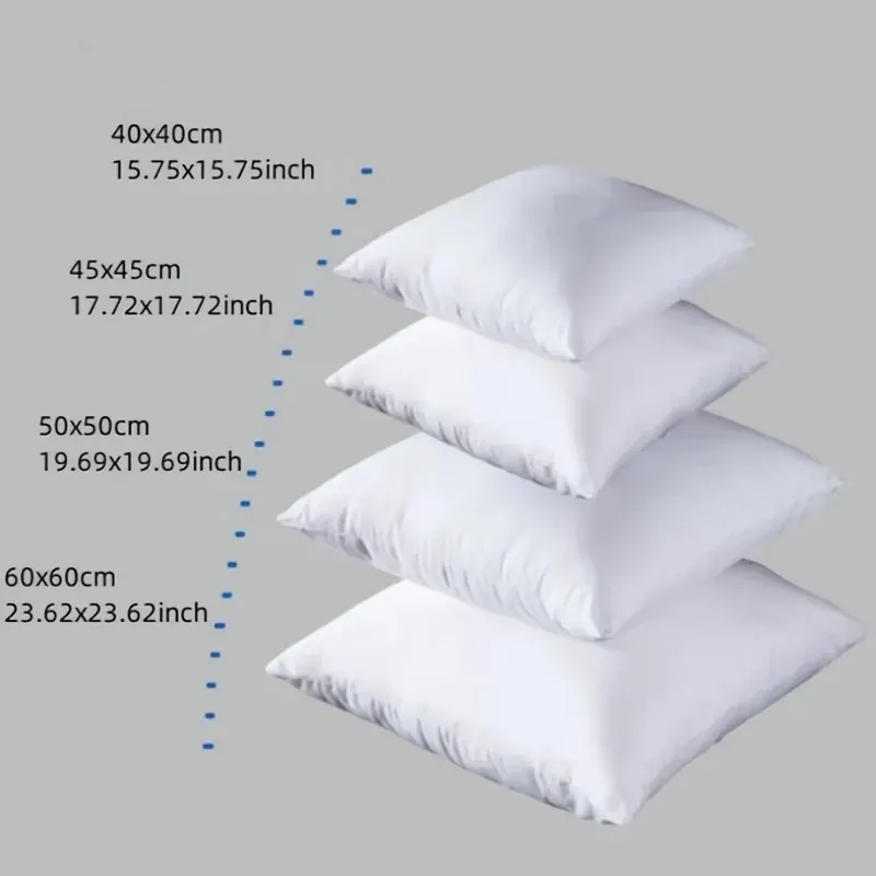 standardowa biała poduszka odbijająca poduszka rdzeń sofa fotelik samochodowy wystrój wnętrz domu poduszki 30x30/40x40/45x45/60x80cm
