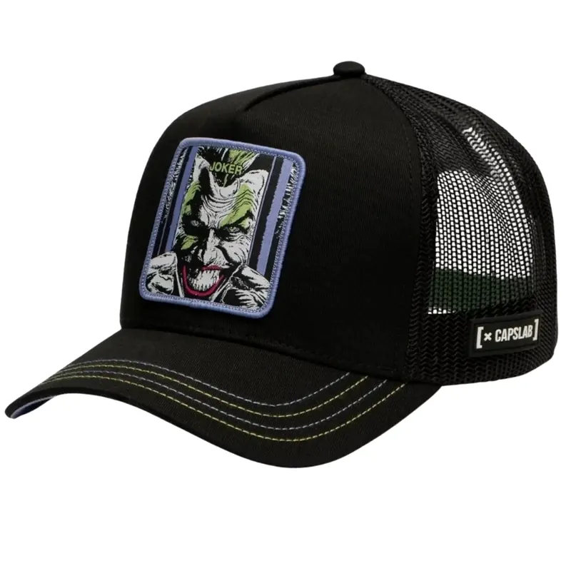Capslab DC Comics Joker Cap CL-DC8-1-CT-JOK, Męskie, Czarne, czapki z daszkiem, poliester, rozmiar: One size