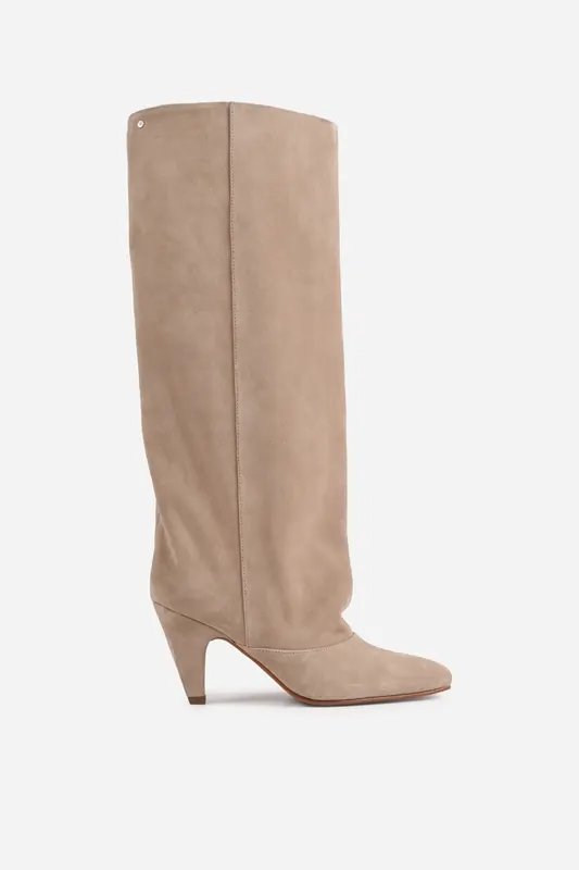 Bronx Lux-yy High Boot Sand Maat: 40 | Laarzen Outlet | Dames | Beige