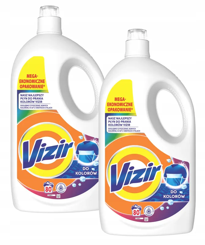 Vizir płyn do prania Color 2x3.6L (160 prań)