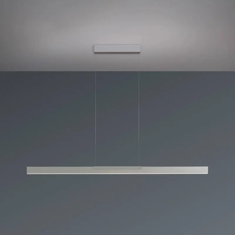 Żyrandol LED Bopp Nano 2.0, długość 140 cm, kolor aluminium