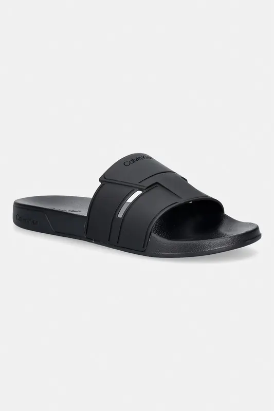 Calvin Klein klapki z odkrytymi palcami męskie ESS SLIDE DOUBLE T