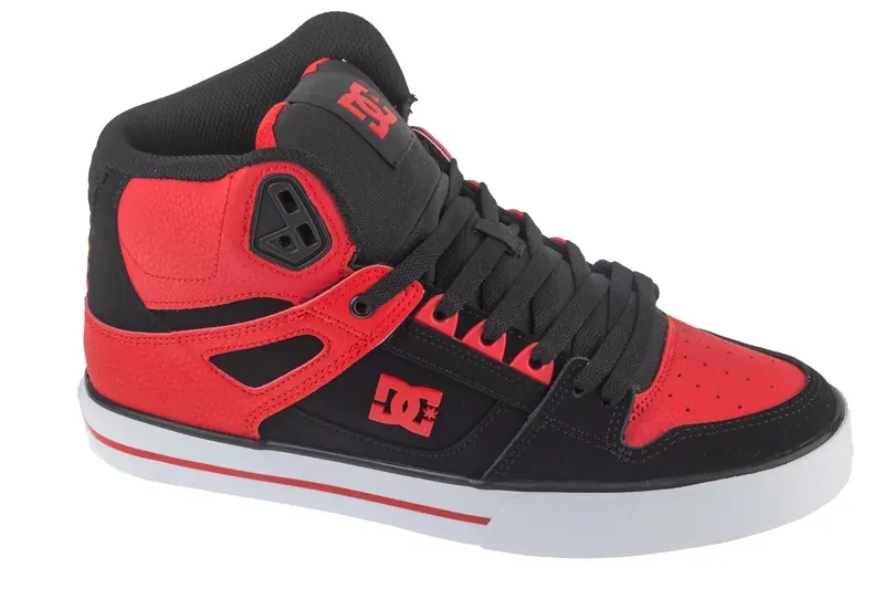 DC Pure High-Top Wc ADYS400043-FWB, Męskie, Czerwone, buty sneakers, skóra licowa, rozmiar: 46