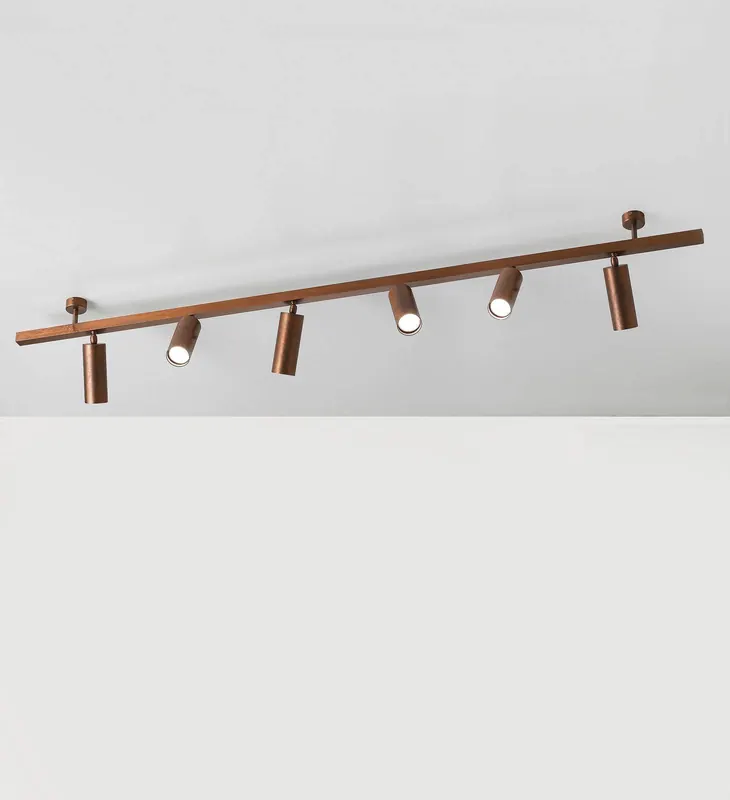 Lampa sufitowa 7535, drewno oksydowane, 6-punktowa, GU10