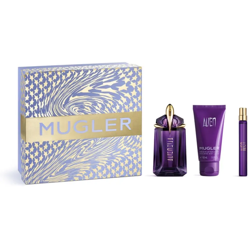 Zestaw Thierry Mugler Alien EDP 60 ml, mini flakon EDP 10 ml + mleczko pod prysznic 50 ml 60 ml