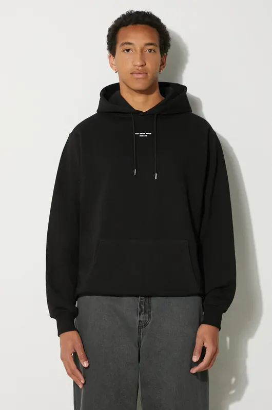 Drôle de Monsieur bluza bawełniana Le Hoodie Slogan a Poche Classique