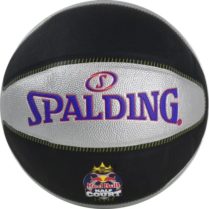 Spalding TF-33 Red Bull Half Court Ball 76863Z, Unisex, Czarne, piłki do koszykówki, Skóra kompozytowa, rozmiar: 7