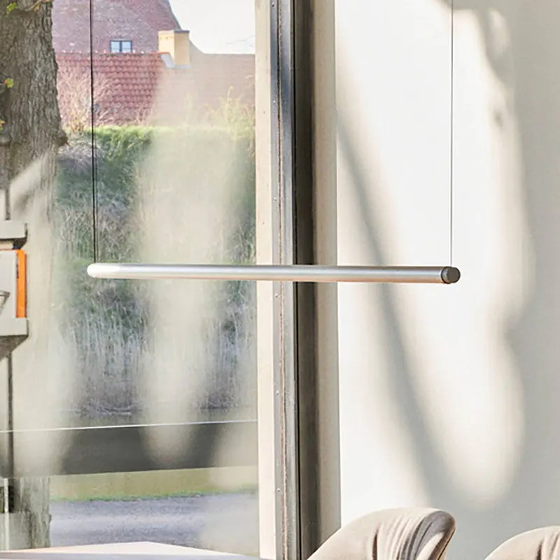 Żyrandol LED HAY Factor Linear 1500, aluminium, obrotowa
