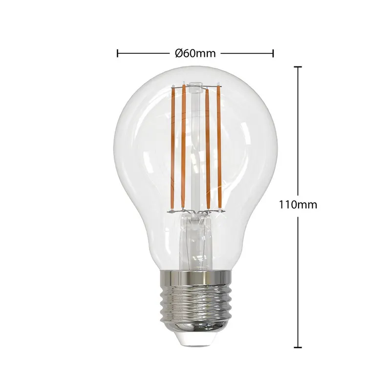 Żarówka LED Arcchio A60, E27, 6 W, 2700 K, żarnik, ściemniany