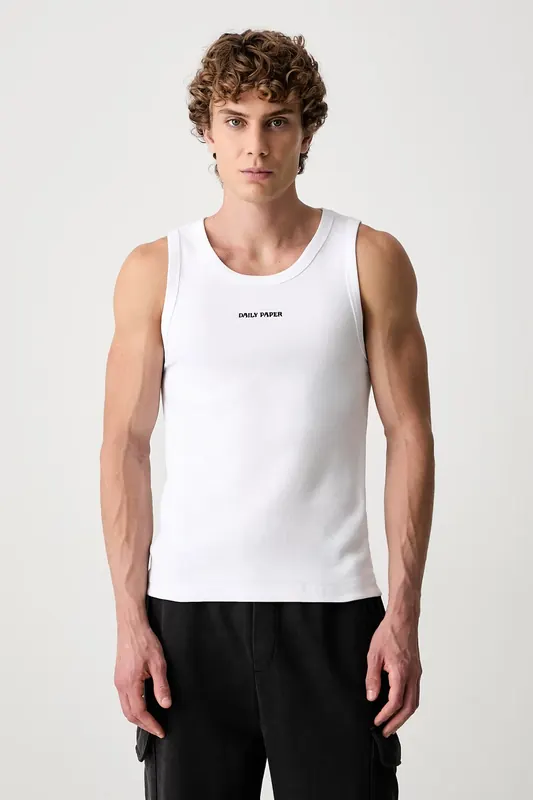 Daily Paper Dias Rib Tank Top top bawełniany z elastanem męski