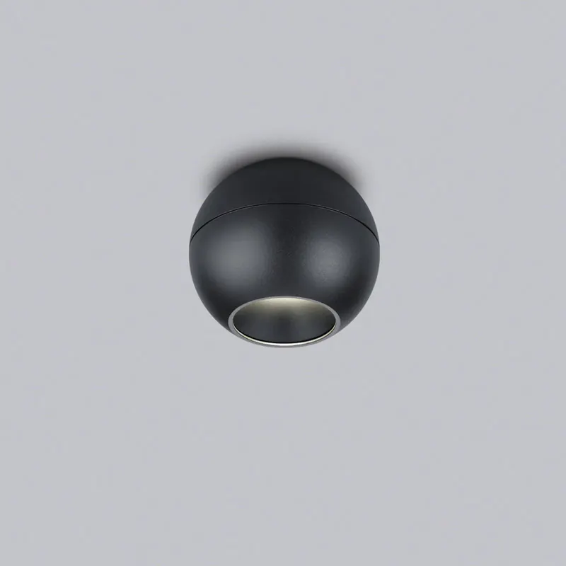 Helestra Eto reflektor LED Ø10cm 927 czarny