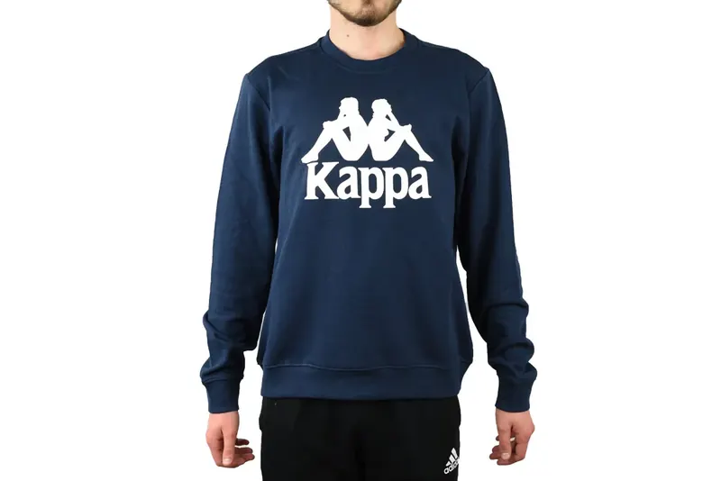 Kappa Sertum RN Sweatshirt 703797-821, Męskie, Granatowe, bluzy, bawełna, rozmiar: M