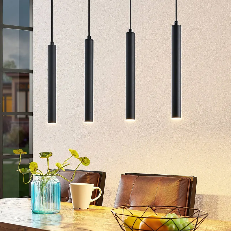 Lampa wisząca LED Arcchio Kammeron, czarny, metal, 80 cm