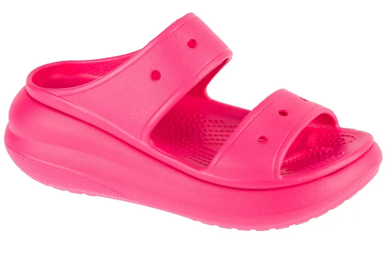 Crocs Classic Crush Sandal 207670-6ZQ, Damskie, Różowe, klapki, syntetyk, rozmiar: 41/42