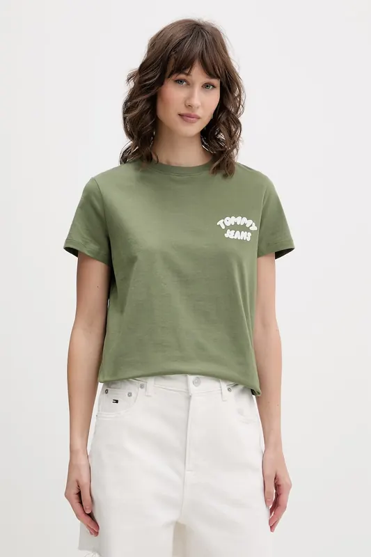 Tommy Jeans T-shirt damski bawełniany