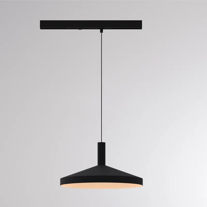 Lampa wisząca na szynie LED LORA III, czarna, Ø 36 cm, 40°, CCT, 3-fazowa