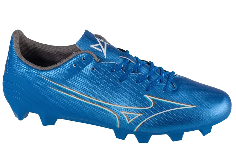 Mizuno Alpha Select FG P1GA246527, Męskie, Niebieskie, buty piłkarskie - korki, skóra syntetyczna, rozmiar: 43