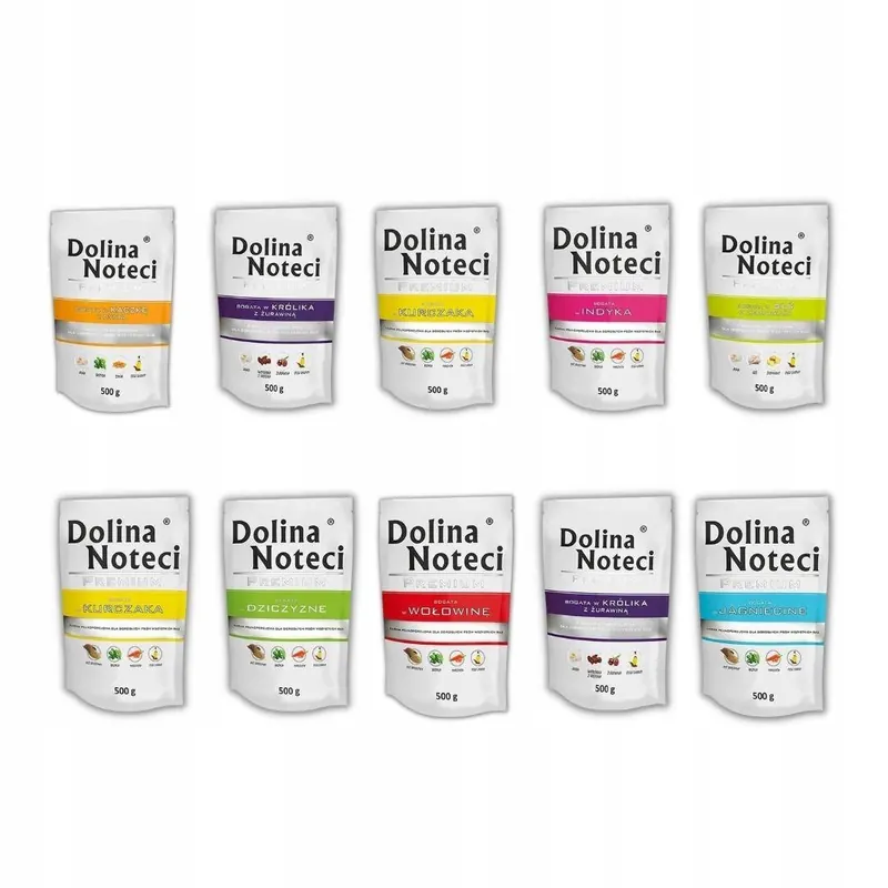 Dolina Noteci Premium Mix Smaków Bez Ryb 10x500g Mokra Karma dla Psa