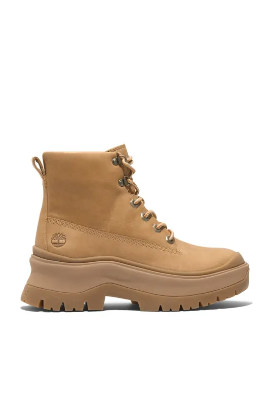 Timberland Roxie Lane Mid Lace Up Boot Wheat Full Grain Maat: 39 | Laarzen Outlet | Dames | Beige