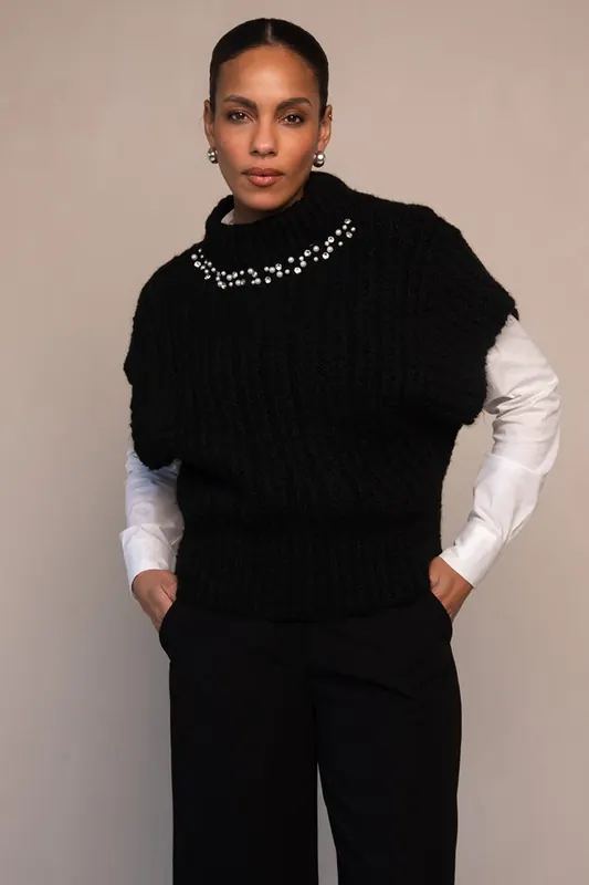 Freebird Kalista Pullover Black Maat: S | Sweaters Outlet | Dames | Zwart