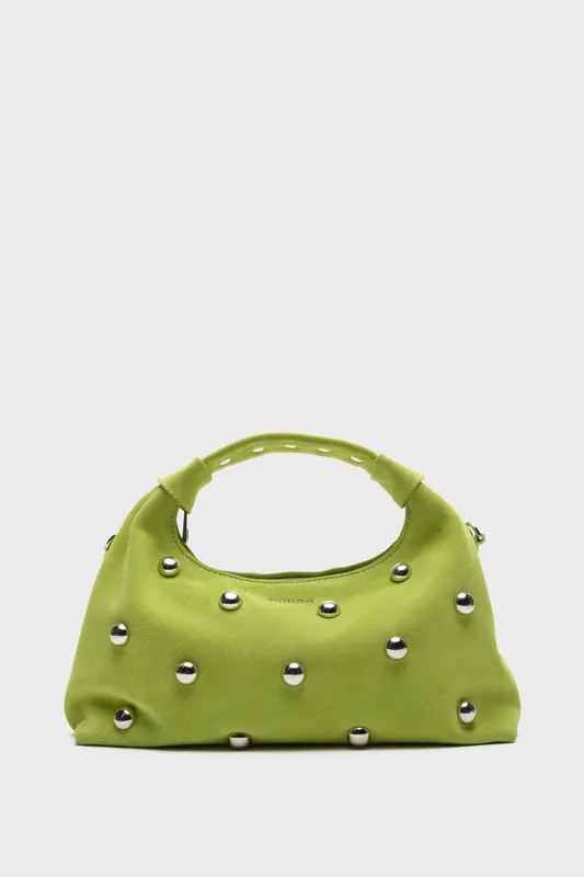 Núnoo Dandy Rivet Suede Lime Maat: OS | Handtassen Outlet | Unisex | Groen