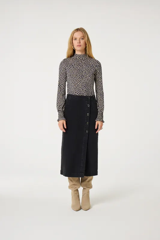 Fabienne Chapot Jada Top After Midnight Blue/ Maat: M | Longsleeves Outlet | Dames | Zwart