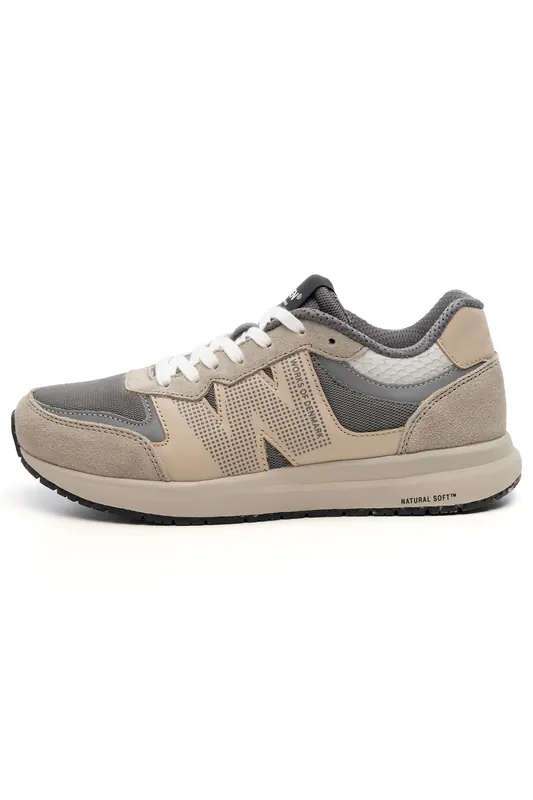 Woden Rigmor Reflective Silver Mink Maat: 36 | Sneakers Outlet | Dames | Grijs