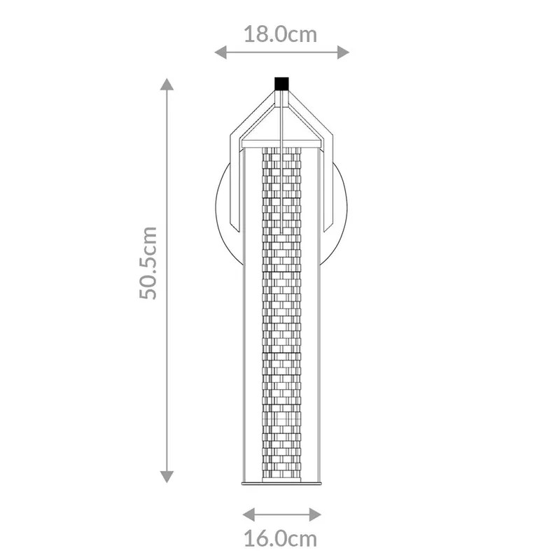 Kinkiet LED ESPADA, szczotkowane złoto, Ø 16 cm, metal IP44