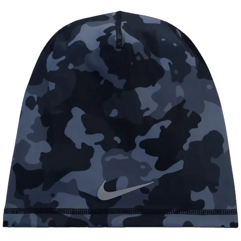 Nike Peak Dri-FIT Uncuffed Beanie N1013572-089, Unisex, Szare, czapki, poliester, rozmiar: One size