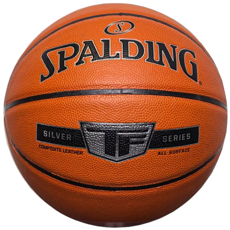Spalding Silver TF Ball 76859Z, Unisex, Pomarańczowe, piłki do koszykówki, Skóra kompozytowa, rozmiar: 7