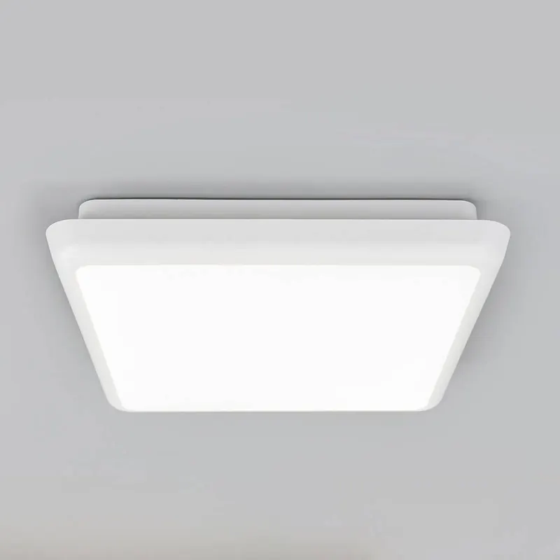 Lampa sufitowa LED Augustin, 25 x 25 cm, biała, IP54