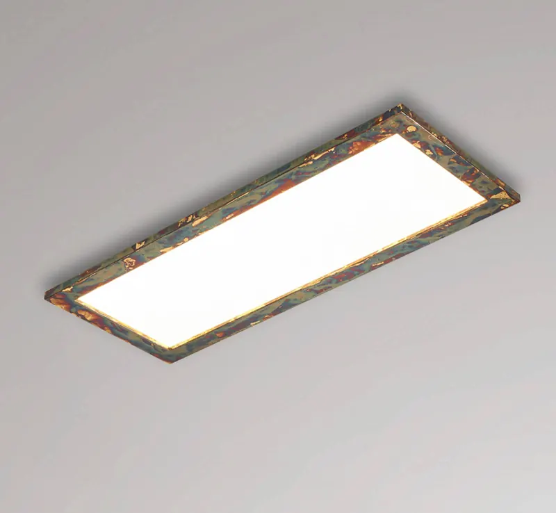 Panel LED Quitani Aurinor, kolor złoty, 86 cm