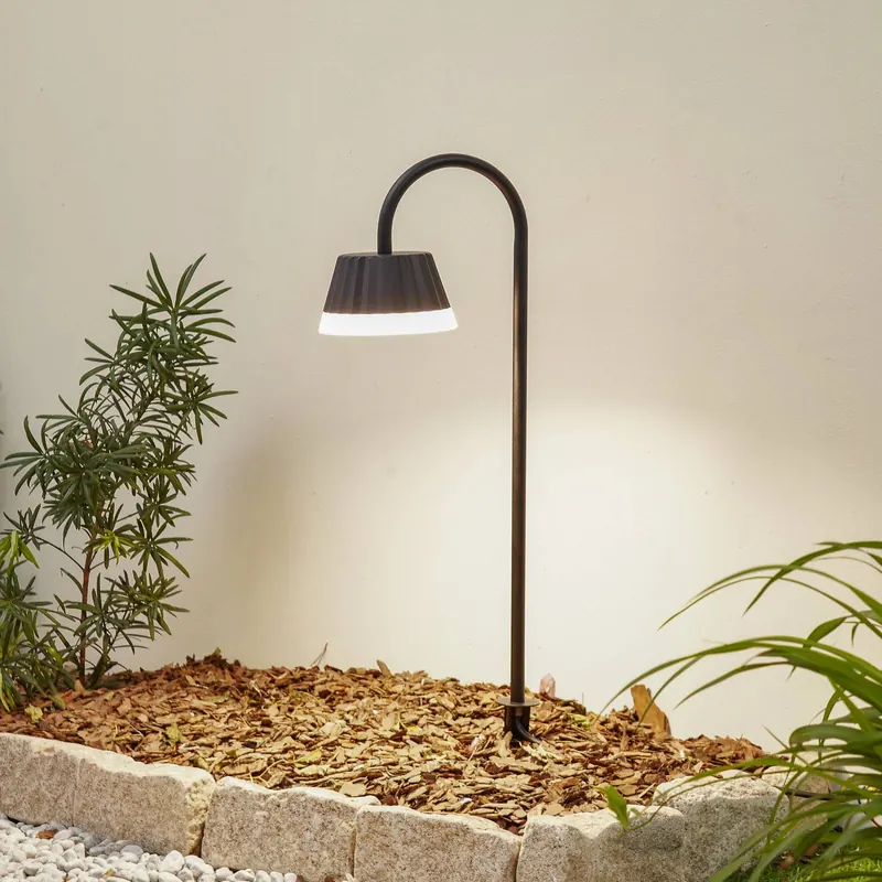 Lampa z grotem ziemnym LED Ameline, antracyt, IP65, 77 cm
