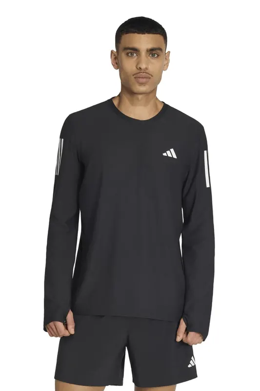 Adidas Performance Unisex Own The Run Long Sleeve Long-sleeve Top Maat: M | Sport Shirts Outlet | Unisex | Zwart