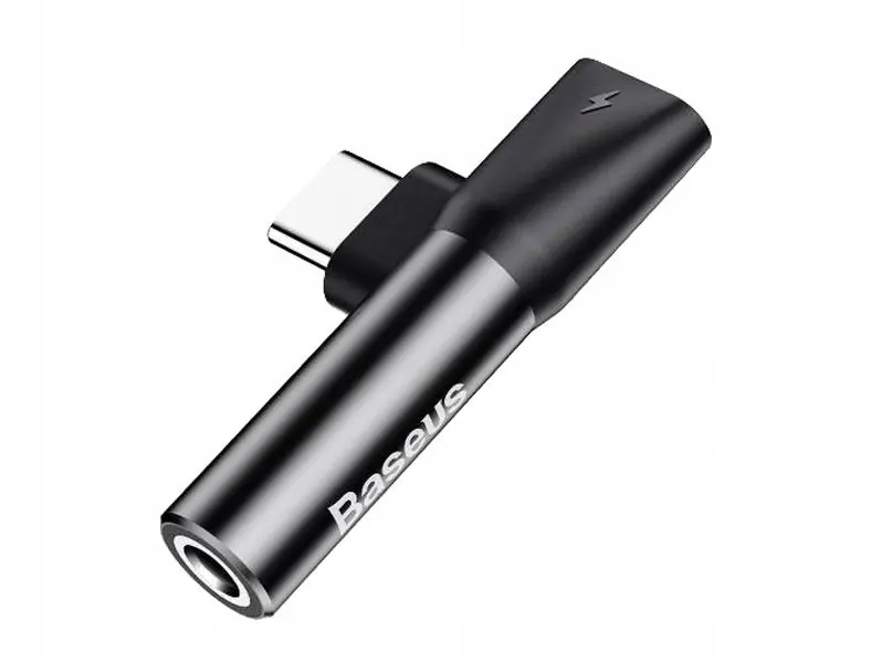 Adapter L41 Usb-c Usb-c+ Jack 3,5MM Baseus Czarny