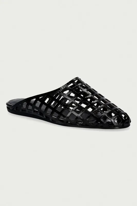 Billi Bi klapki damskie skórzane Black naplack 260