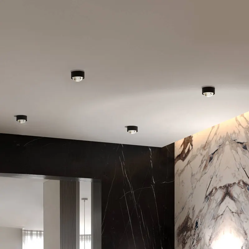 Lampa ścienna PUK ONE z filtrami magenta/nieb.
