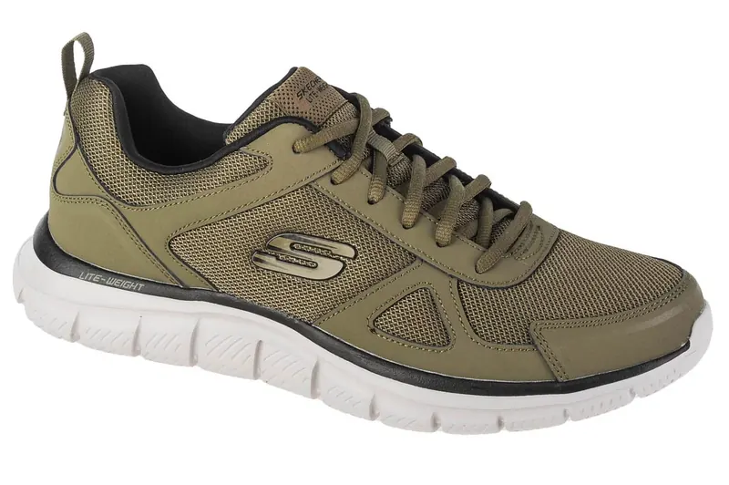 Skechers Track-Scloric 52631-OLBK, Męskie, Zielone, buty sneakers, tkanina, rozmiar: 42,5