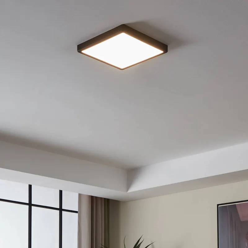 EGLO connect Fueva-Z lampa sufitowa 28x28cm czarna