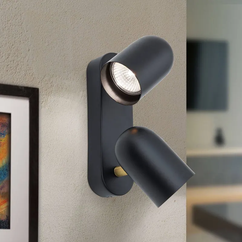 Lampa ścienna Bradley 2-punktowa, wychylana