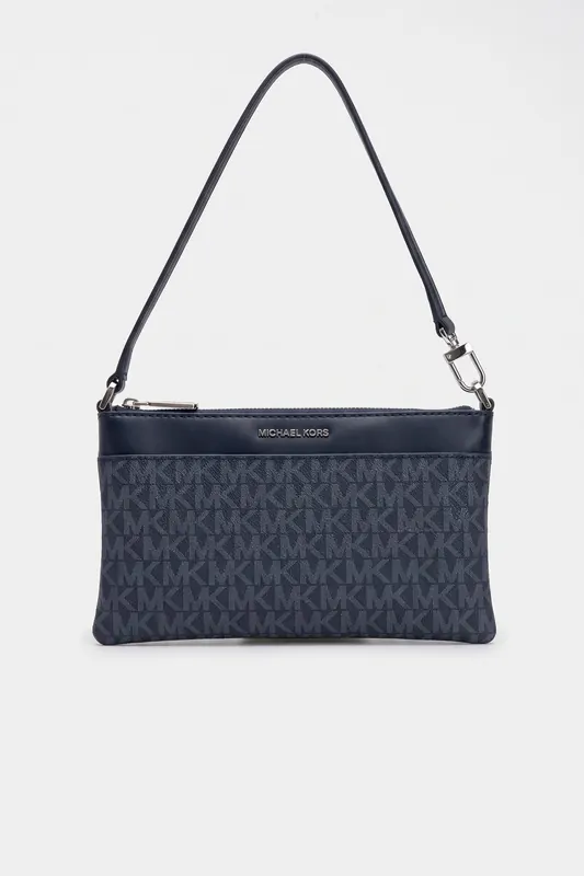 Michael Kors Medium Top Zip Convertible Wristlet Dress Blues Maat: OS | Handtassen Outlet | Dames | Blauw