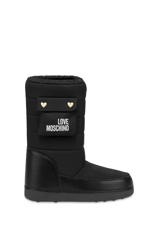 Moschino Snow Boots In Quilted Fabric Black Maat: 37/38 | Laarzen Outlet | Dames | Zwart