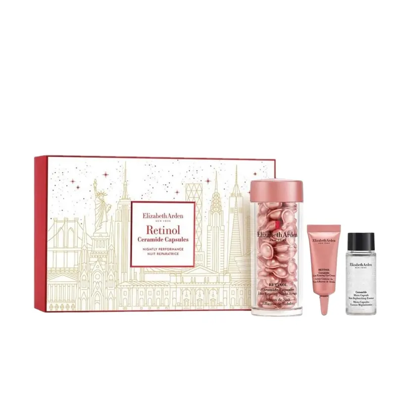 Zestaw Elizabeth Arden: kapsułki Retinol Ceramide 60 sztuk + krem pod oczy Ceramide 5 ml + krem do twarzy HPR Ceramide 15 ml